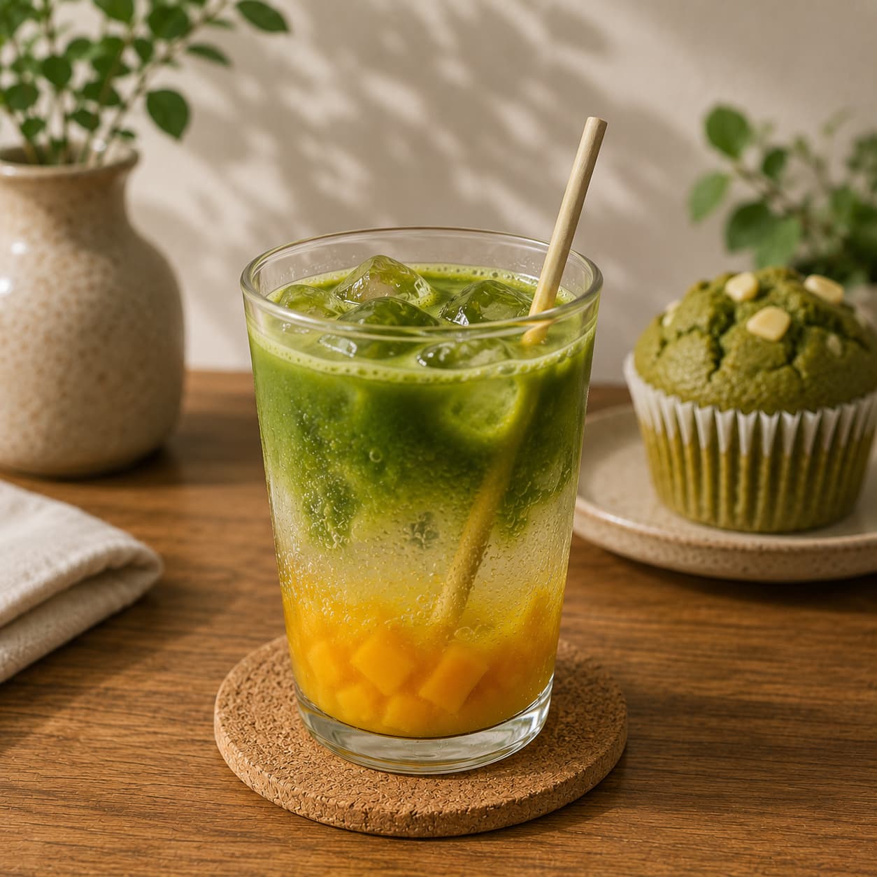 Japonská matcha Kagoshima z druhé sklizně pro matcha latte, limonády a recepty